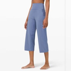 Lululemon Align Wide Leg Crop In Water Drop Blue